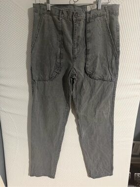 Grips Gray Cotton Trousers Waist 36